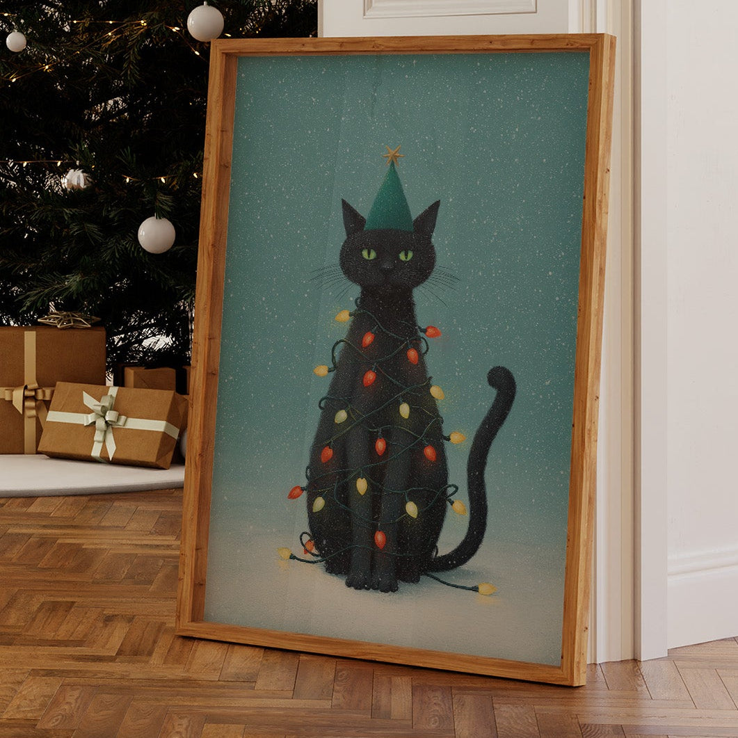 Festive Feline's Holiday Mischief