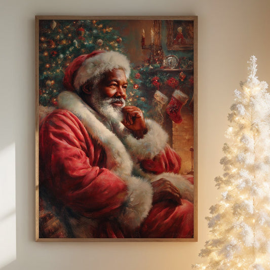 Yuletide Reflections in Crimson and Pine
