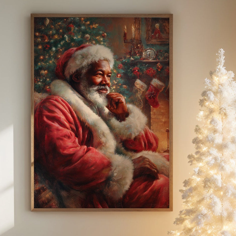 Yuletide Reflections in Crimson and Pine