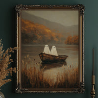 Ghostly Voyage Through Autumn Mist