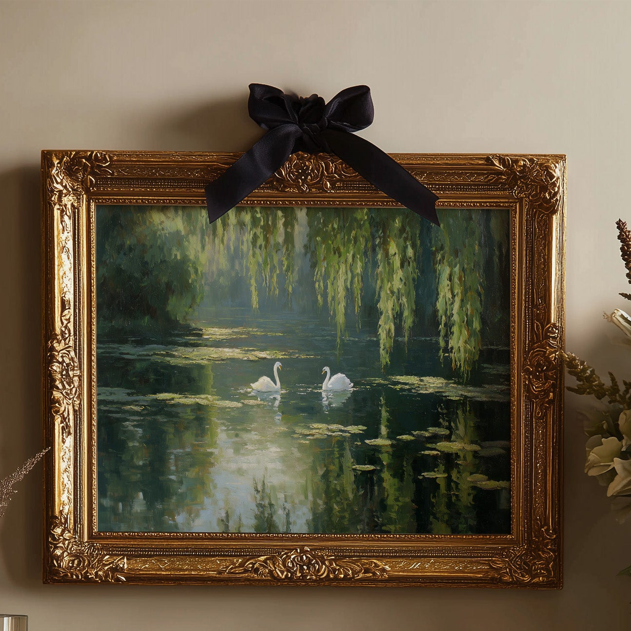Swans Drift Through Literary Reflections