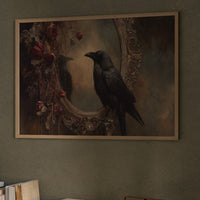 Raven Among Faded Roses