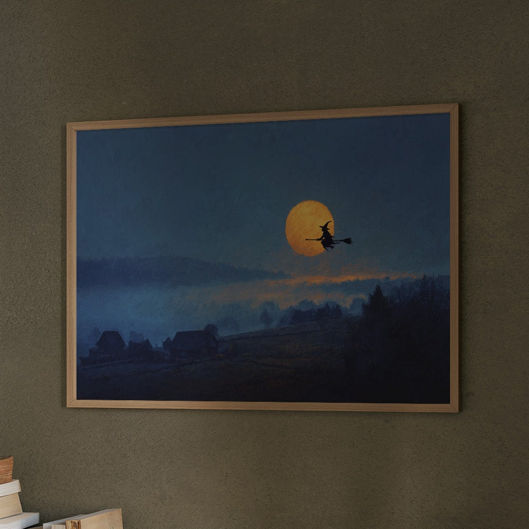 Harvest Moon Beckons Ancient Flight