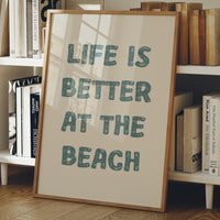 Coastal Wisdom in Teal Typography