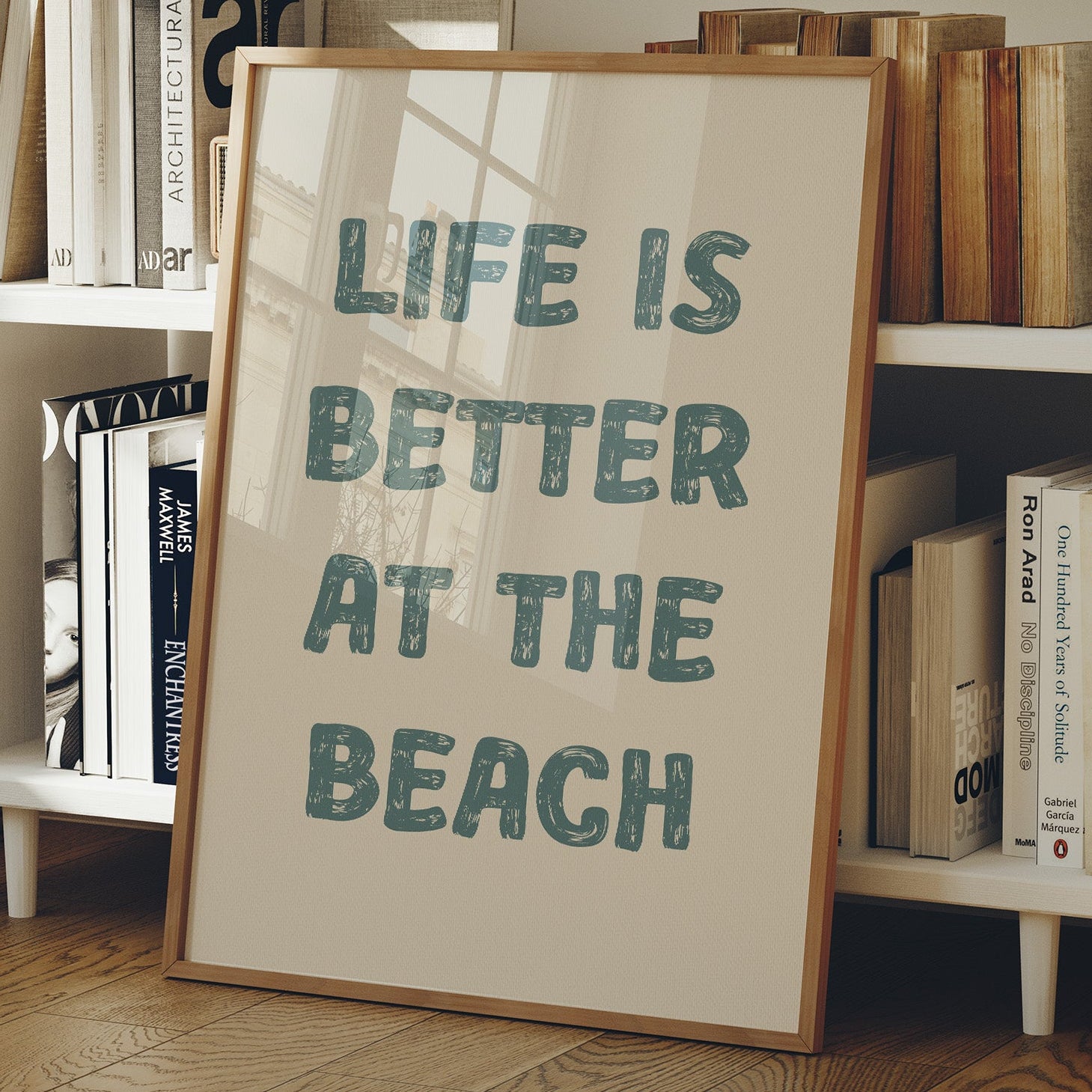 Coastal Wisdom in Teal Typography