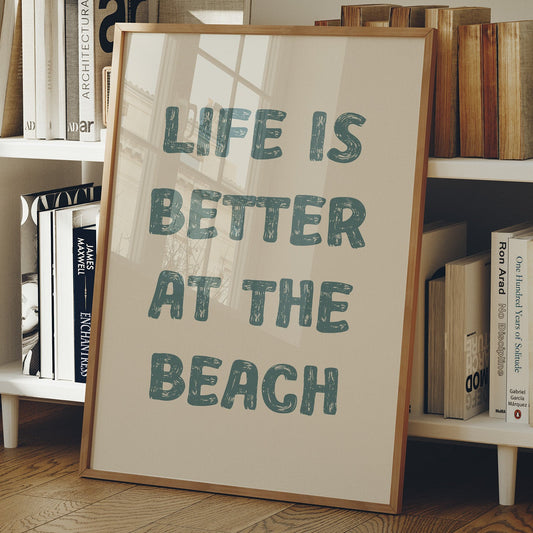 Coastal Wisdom in Teal Typography