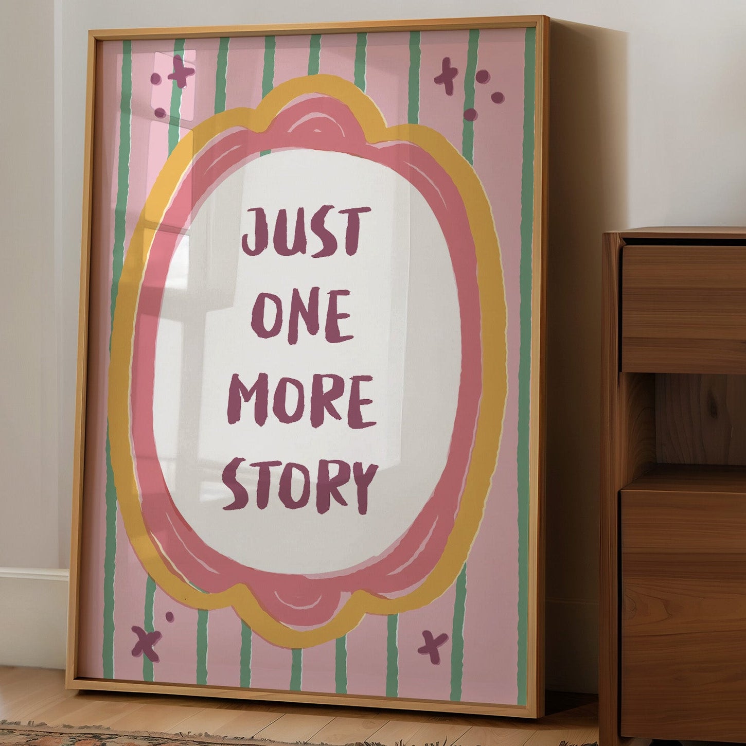 Bedtime Plea in Pastel Frame