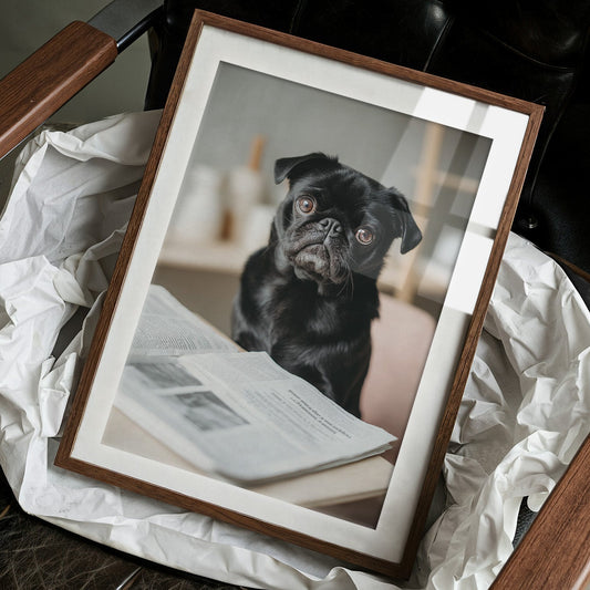 The Literary Companion: Pug's Morning Read