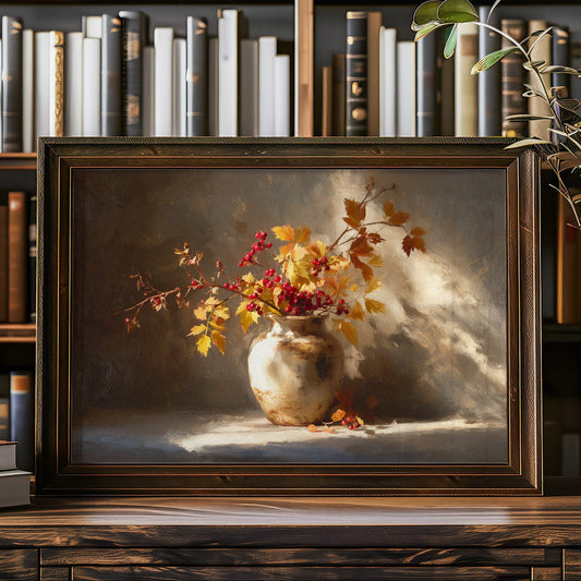 Autumn Blooms Among Literary Treasures