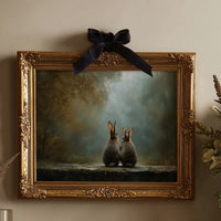 Quiet Companions In Misty Forest