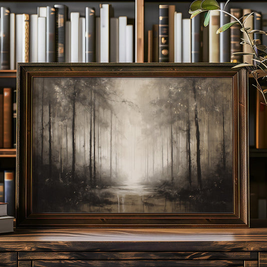 Fog Dwells Between Ancient Pines