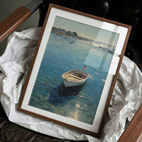 Patriotic Dinghy on Coastal Waters