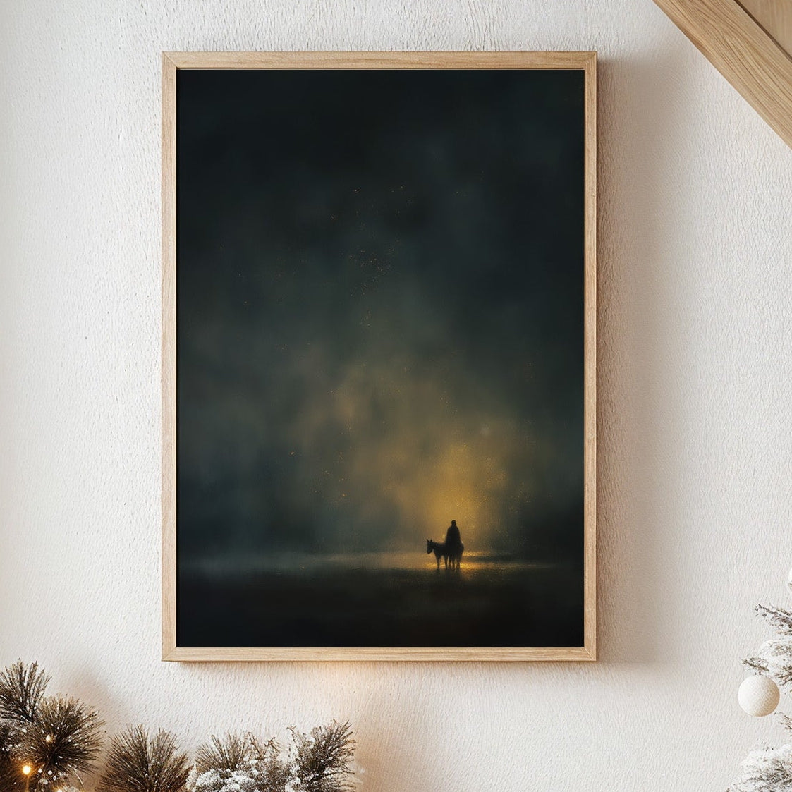 Solitary Journey Through Celestial Mist