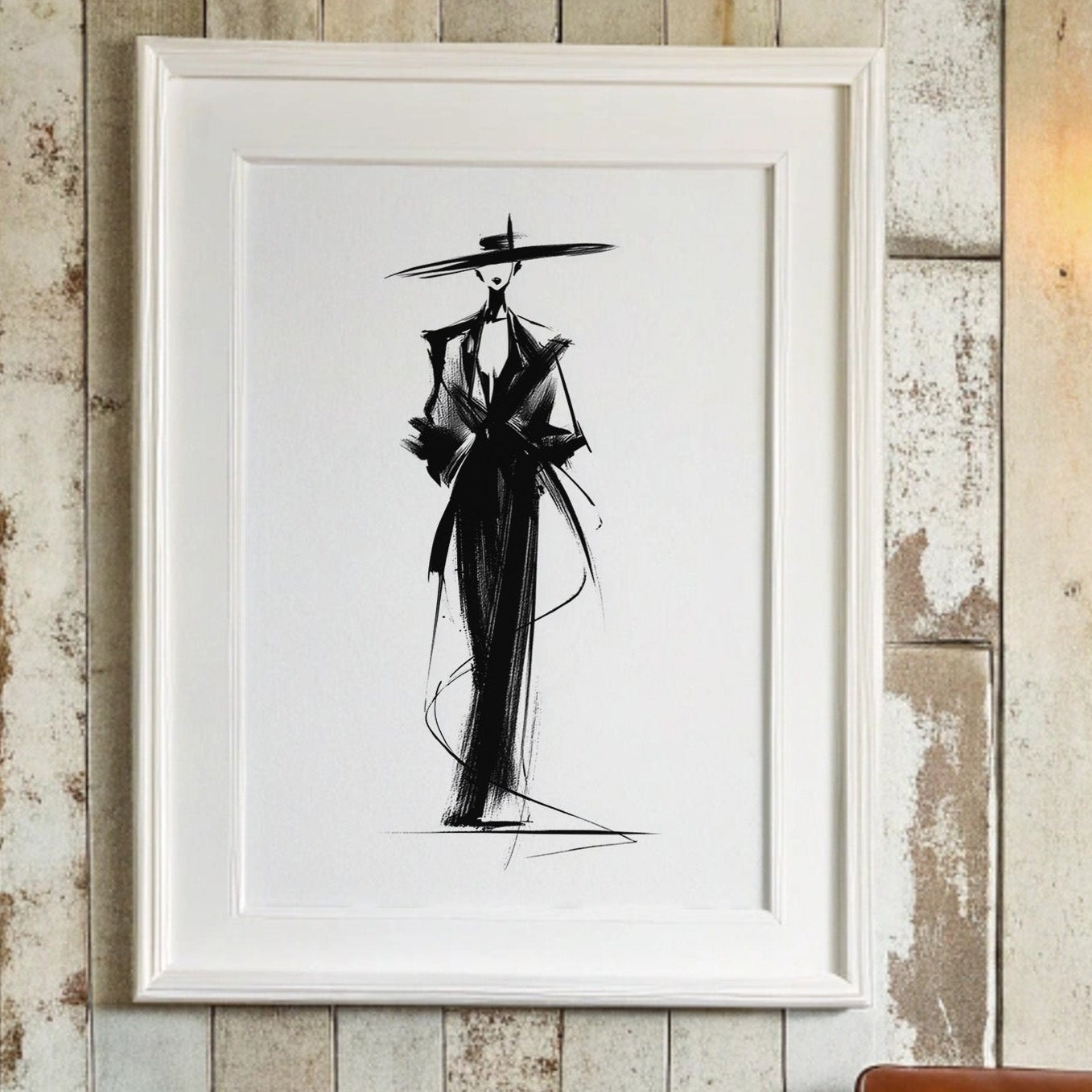 Elegant Silhouette in Ink
