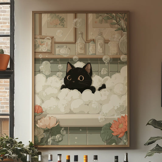Bubble Bath Confidant: A Feline Spa Day