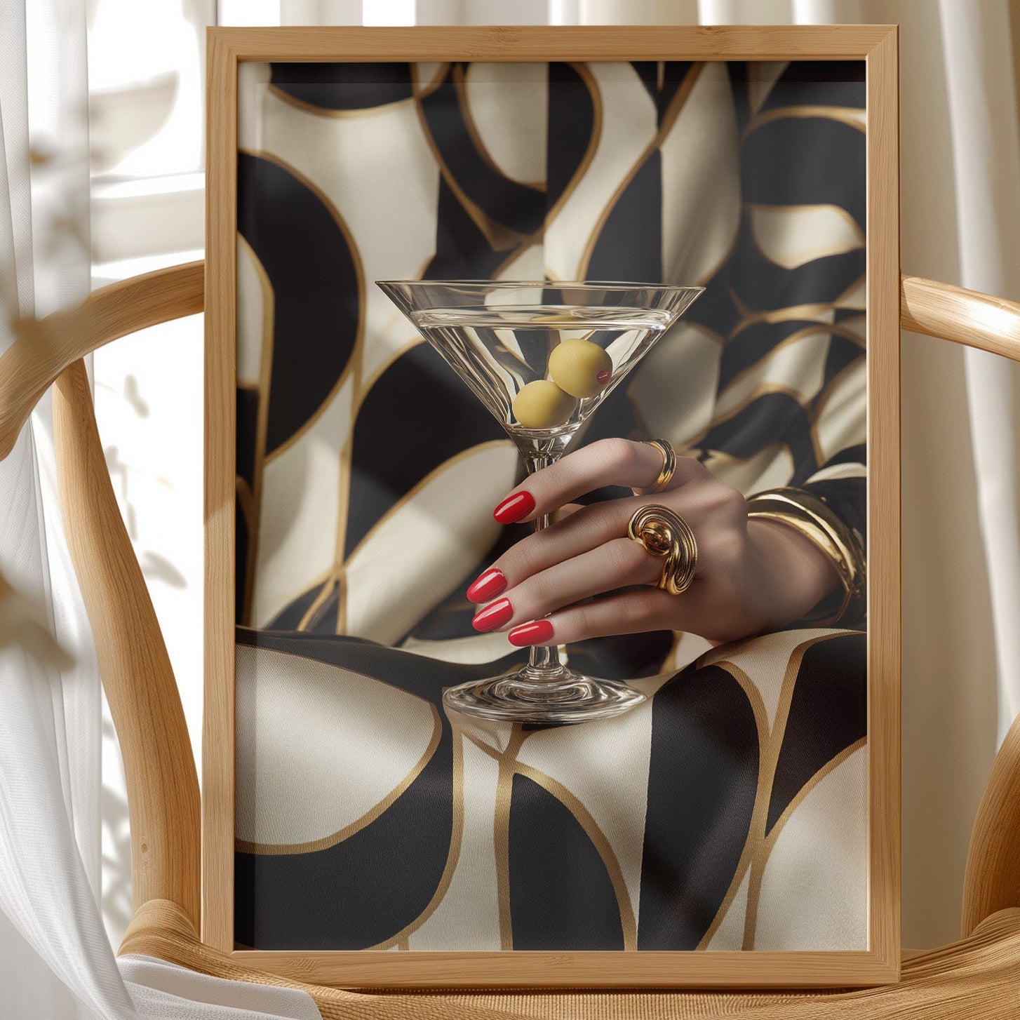 Gilded Elegance: Martini Moment
