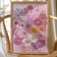 Blush Garden: A Symphony of Pressed Petals