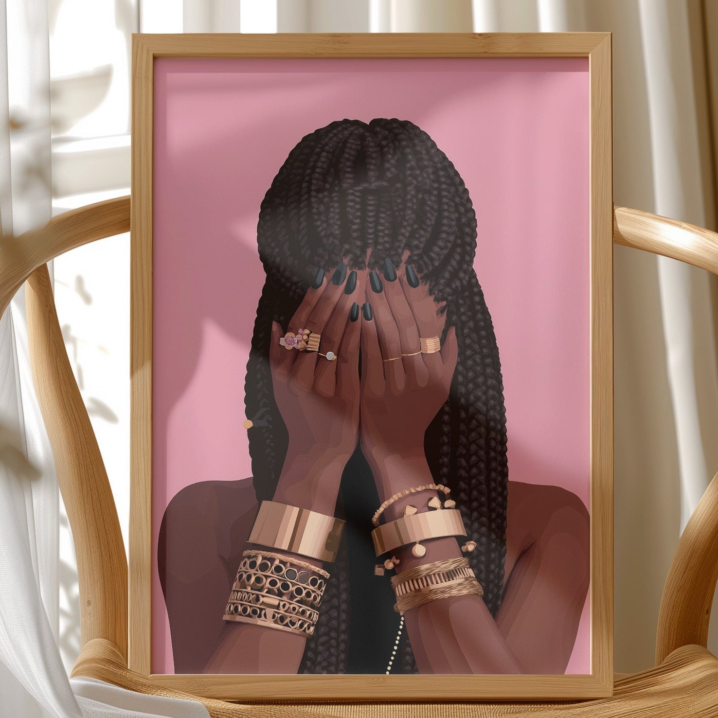 Adorned Silence Against Rose