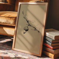 Autumn's Quiet Echo: Oak Branch Study