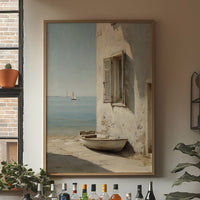 Mediterranean Whispers: Shoreline Solitude