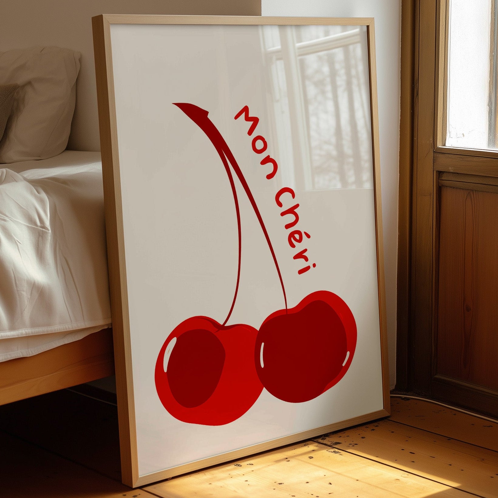 Crimson Duo: Typography in Fruit