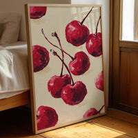 Crimson Harvest: Cherries in Bold Brushstrokes