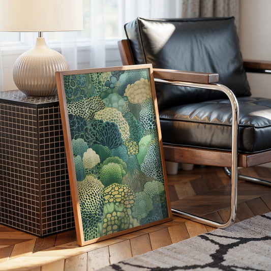 Ocean Forest Blooms In Jade