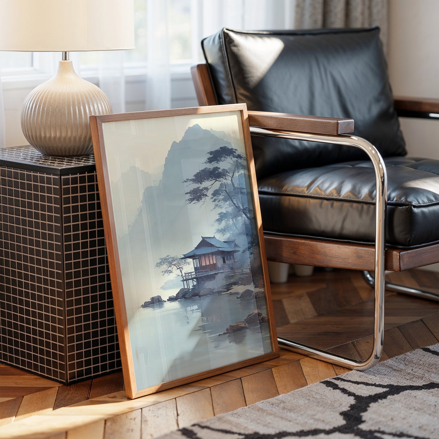 Misty Lake House Finds Morning Peace