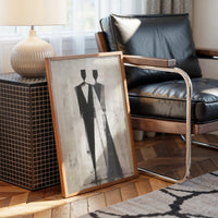 Monochrome Figures Dance Through Fog