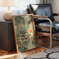 Forest Lake Teahouse At Sunset