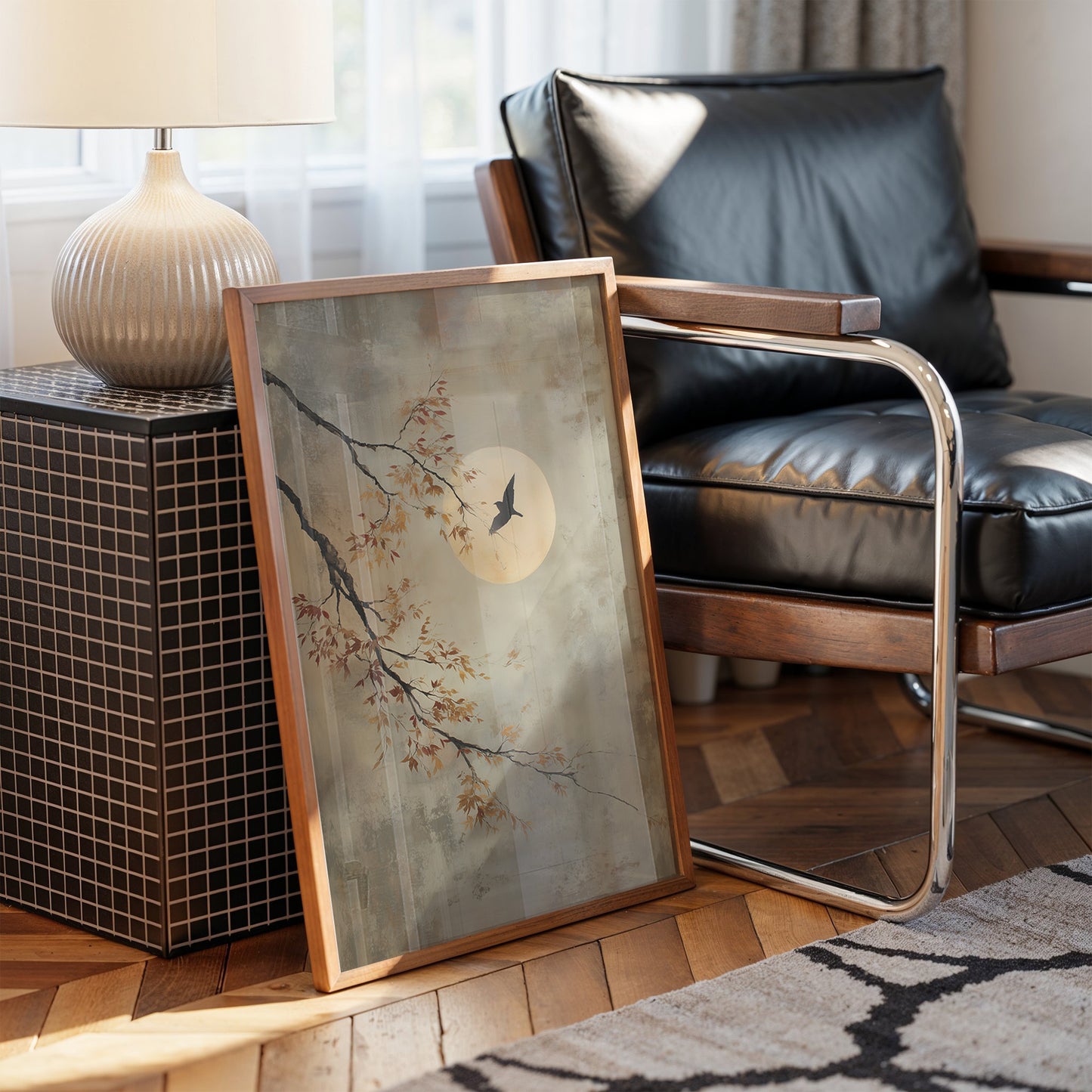 Moonlit Branch Guides Night's Journey