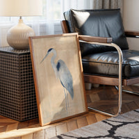 Blue Heron's Morning Meditation Scene