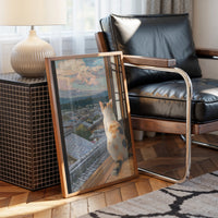 Calico Dreams On Window Ledge