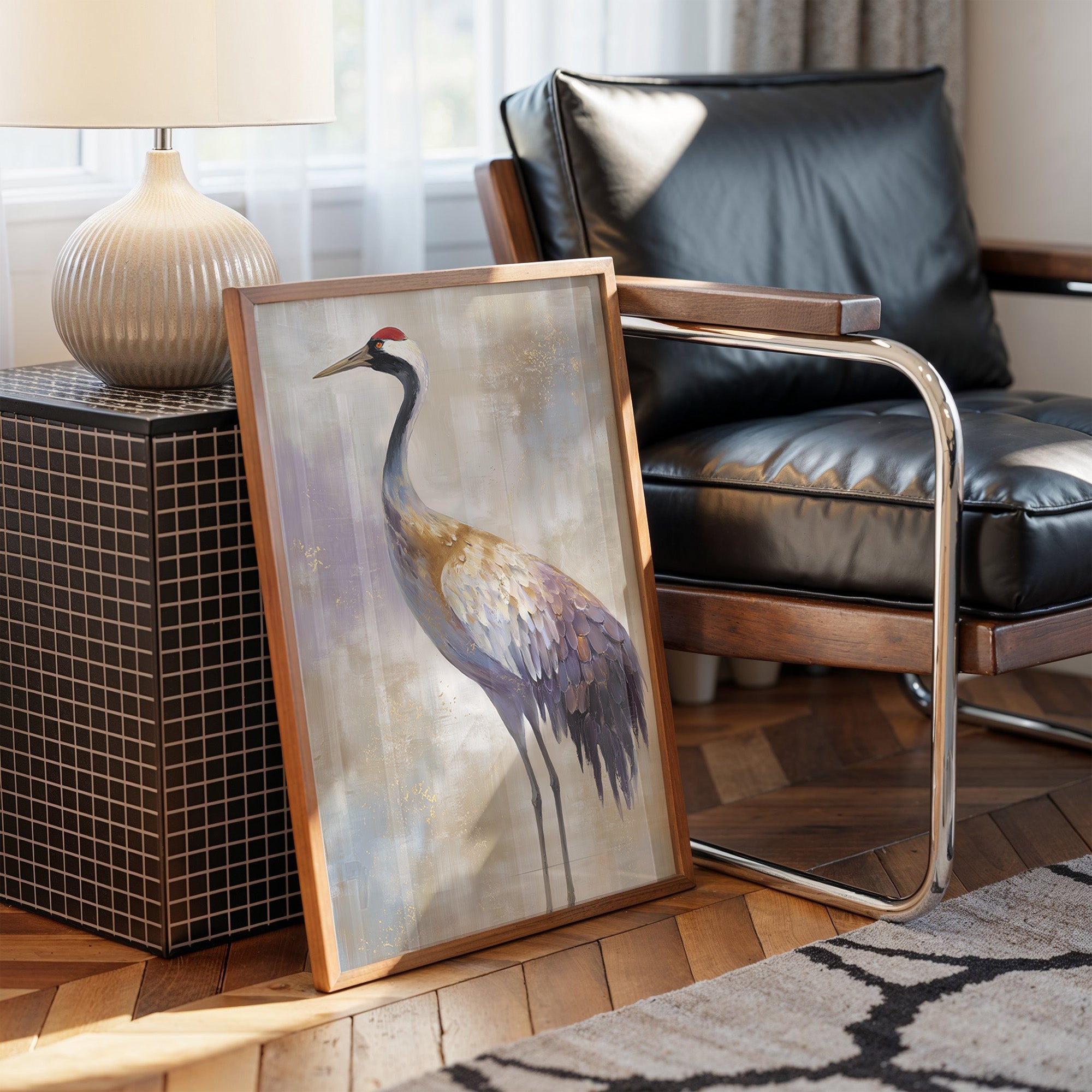 Elegant Crane Studies Library Light