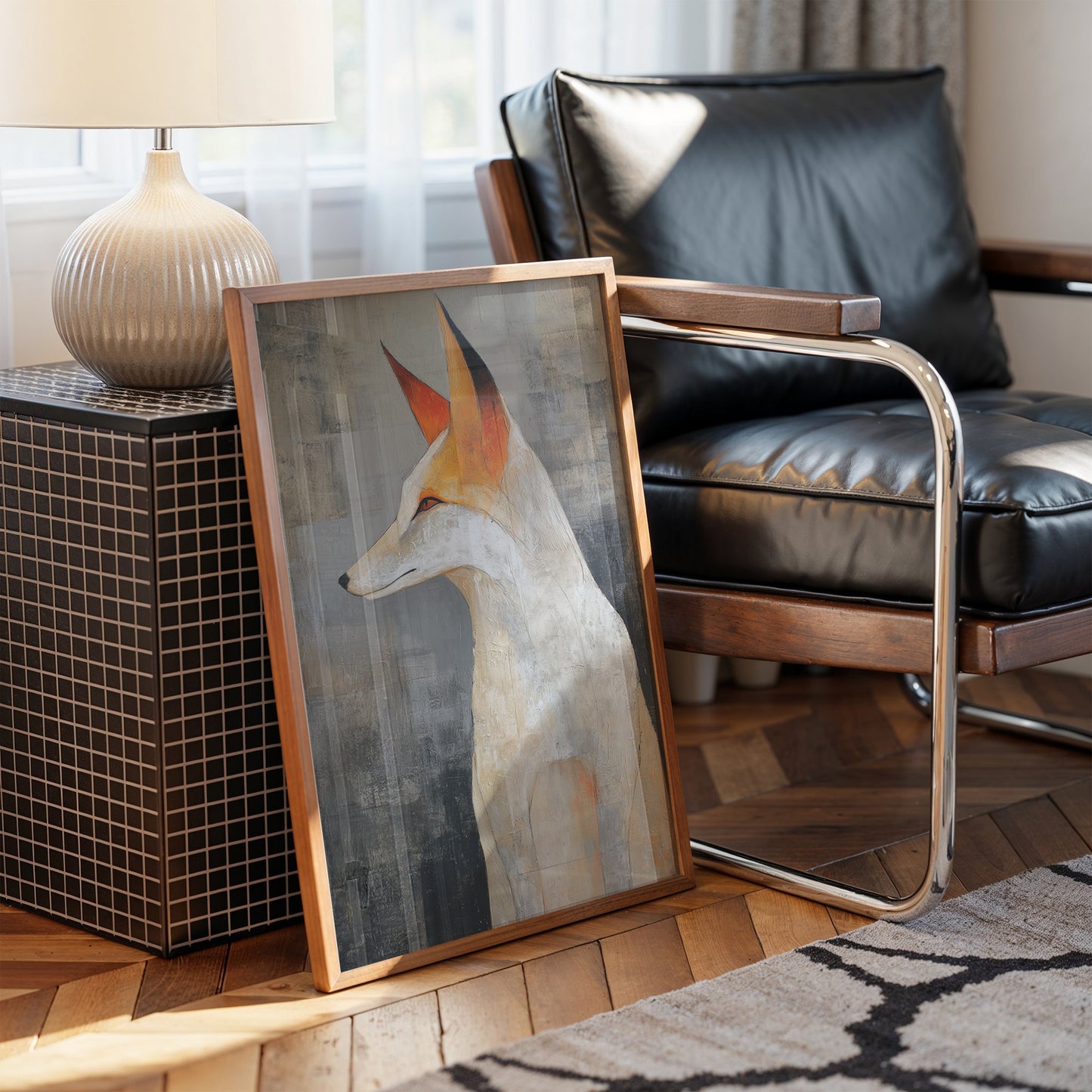 Urban Fox Finds Quiet Library Corner