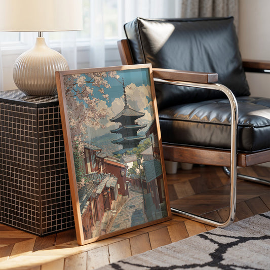 Cherry Blossoms Crown Ancient Streets