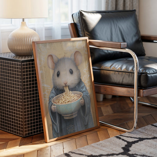 Tiny Master Savors Noodle Wisdom