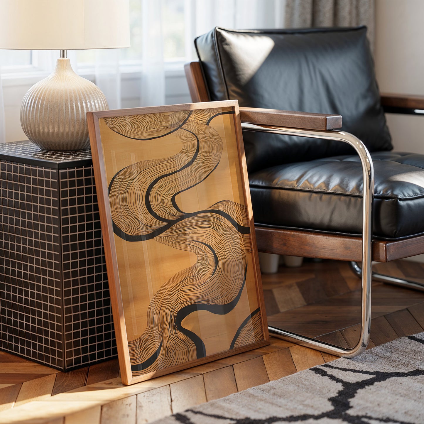 Flowing Lines Paint Modern Stories