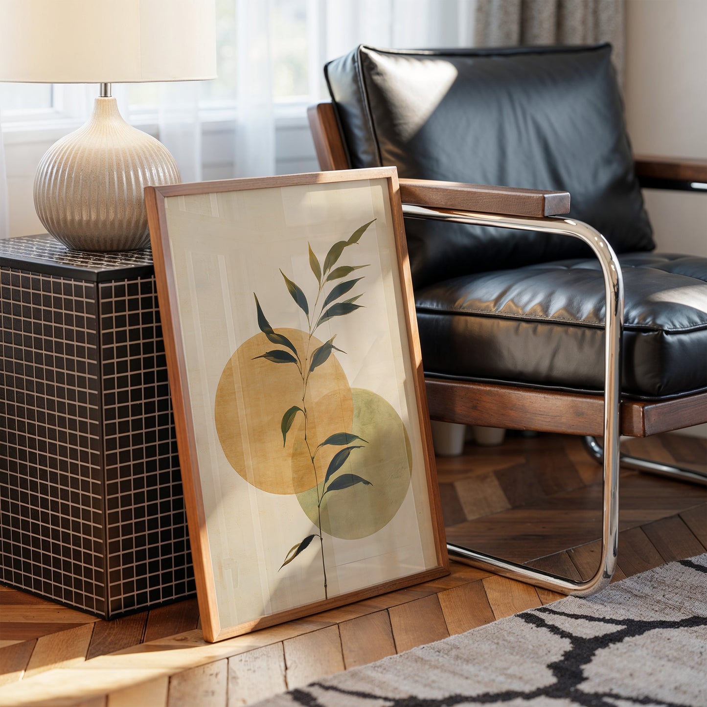 Bamboo Leaves Dance Through Golden Moons