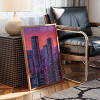 Neon Towers Paint Twilight Dreams