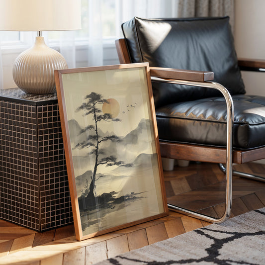 Solitary Pine Greets Rising Sun