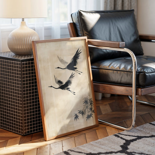 Cranes Paint Their Morning Dance