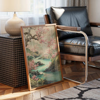 Cherry Blossoms Paint River's Journey