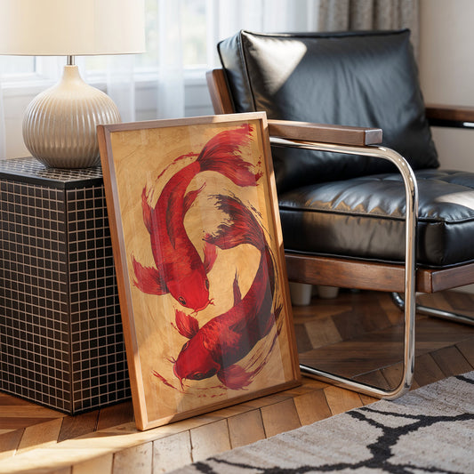 Crimson Koi Dance Ancient Tales