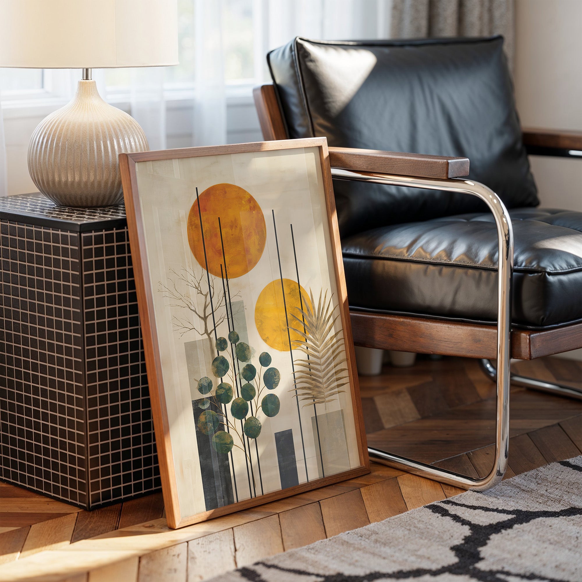 Twin Suns Dance With Palm Shadows