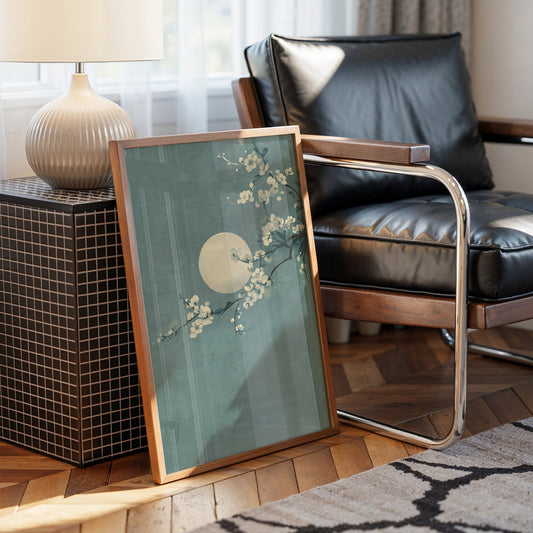 Cherry Blossoms Dance Under Moonlight