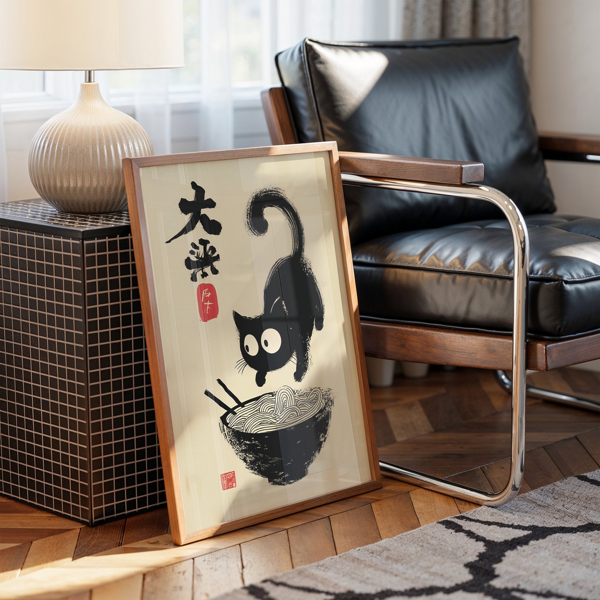 Curious Kitten Discovers Noodle Magic