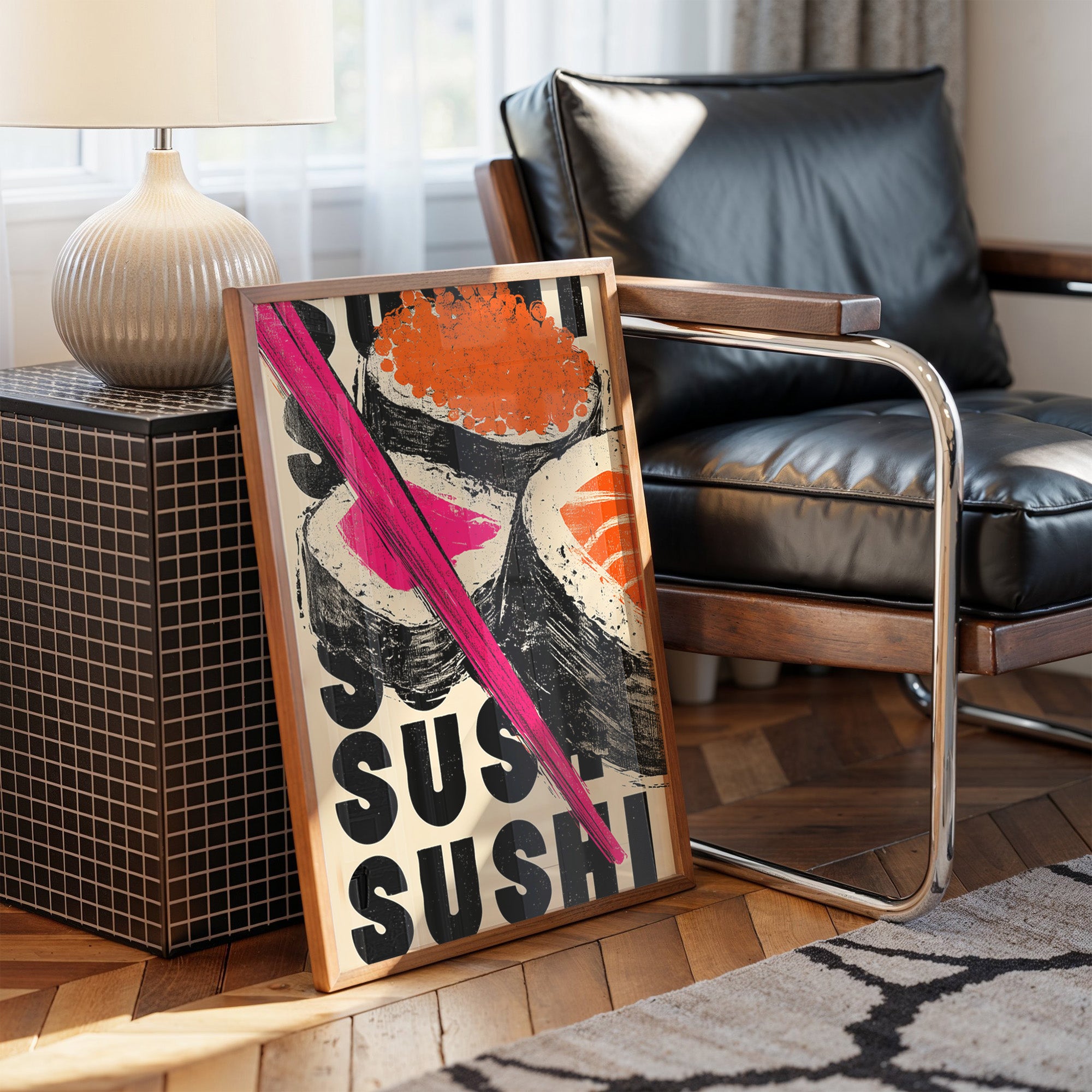 Bold Flavors Dance In Pink Light