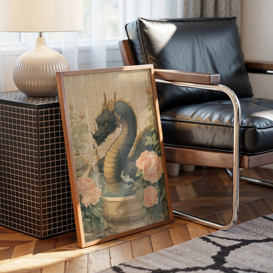 Dragon Tales Among Peony Clouds