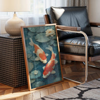 Koi Dance Below Lotus Light